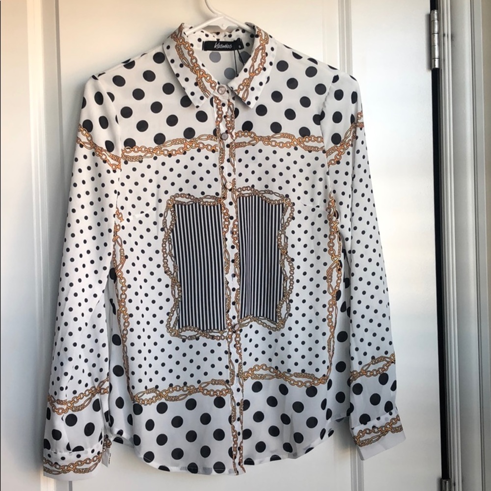 Black & White Blouse